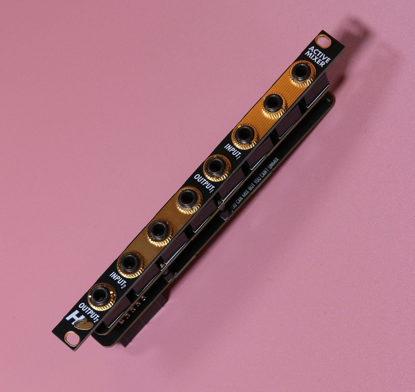 Dual Active Mixer - Herzlich Active Mixer in 2hp for 3U Eurorack, modular and semi-modular systems