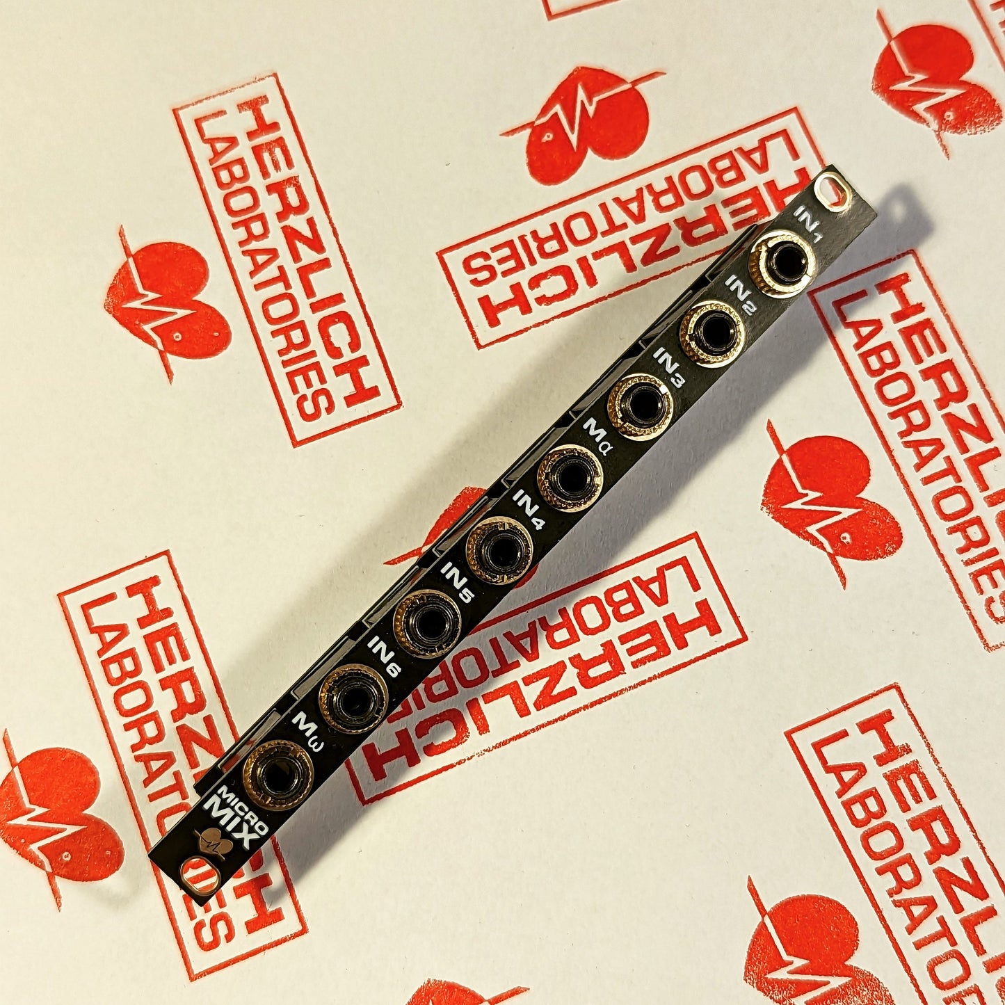 Dual Passive Mixer - Herzlich Micro Mix in 2hp for 3U Eurorack, modular and semi-modular systems